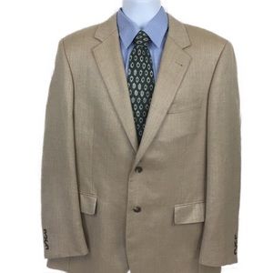 JoS. A. Bank Silk Camel Hair Herringbone Blazer